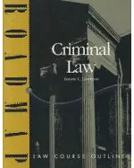 Criminal Law (Roadmap Law Course Outlines)